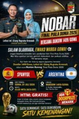Kegiatan Nobar Final Piala Dunia 2026 di Makodim Gowa. Foto Istimewa / Aswar
