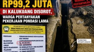 Proyek Dreinase 137' M 99.200.000 Kalukuang Desa Tinggi Mae Kec Barombong ,