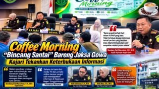 Kajari Gowa Bambang Dwi Murcolono, S.H., M.H.,
 Coffee Morning bersama wartawan