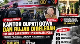 Penggeledahan Kantor Bupati Gowa dan Rujab Oleh Kortas Mabes Polri Dibekup Polda Sulsel dan Polresta Gowa