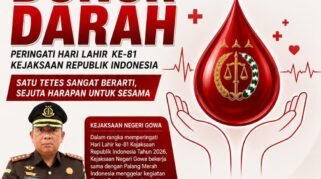 Dalam rangka memperingati Hari Lahir (Harlah) ke-81 Kejaksaan Republik Indonesia Tahun 2026, Kejaksaan Negeri (Kejari) Gowa menggelar kegiatan.