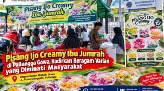 Warung Pisang Ijo yang Diserbu Banyak Pembeli, Depan Kantor DISHUB Gowa