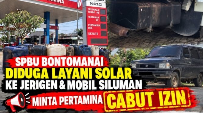 SPBU 74.921.02 di Kelurahan Bontomanai, Kecamatan Bontomarannu, Kabupaten Gowa,